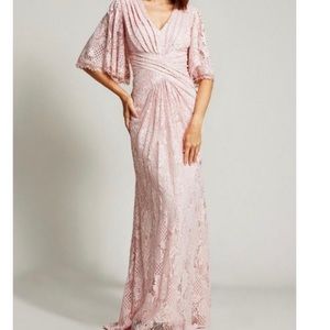 Tadashi Shoji Floor Length Floral Lace Gown 14